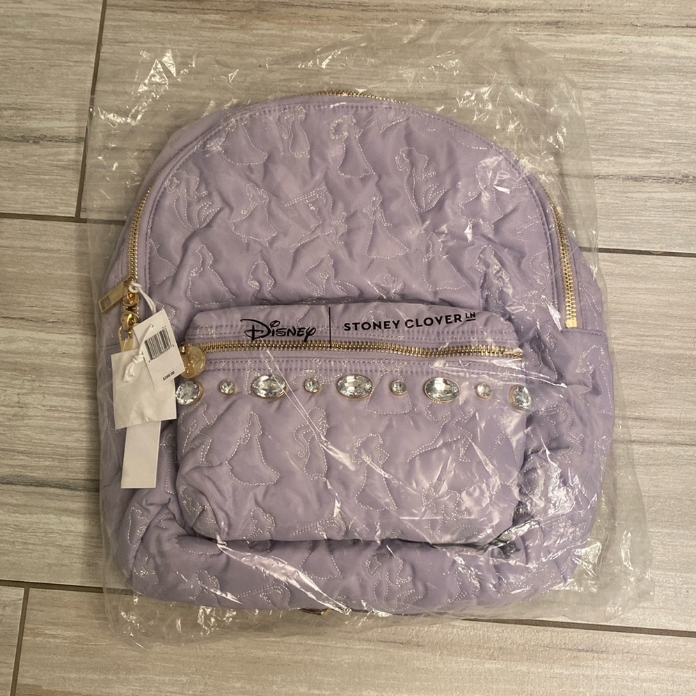 Stoney Clover Lane Disney Royal Treatment Classic Backpack crystal Lavender O/S - Picture 3 of 11
